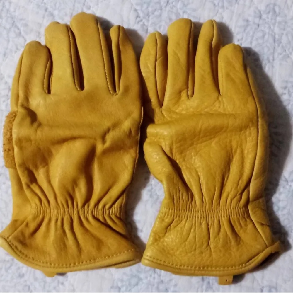 Goodfellow & Co Men's Mustard Leather Gloves